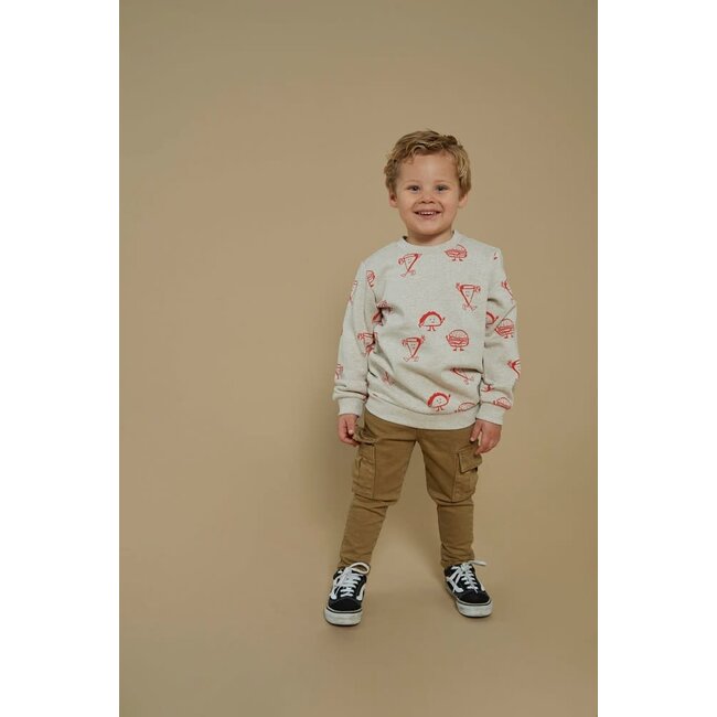 Sturdy - Sweater AOP Offwhite Melange - Couch Club