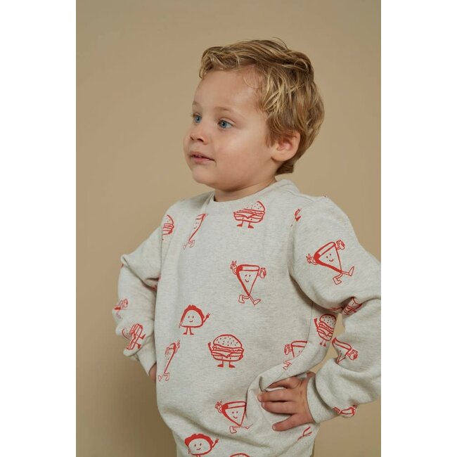 Sturdy - Sweater AOP Offwhite Melange - Couch Club