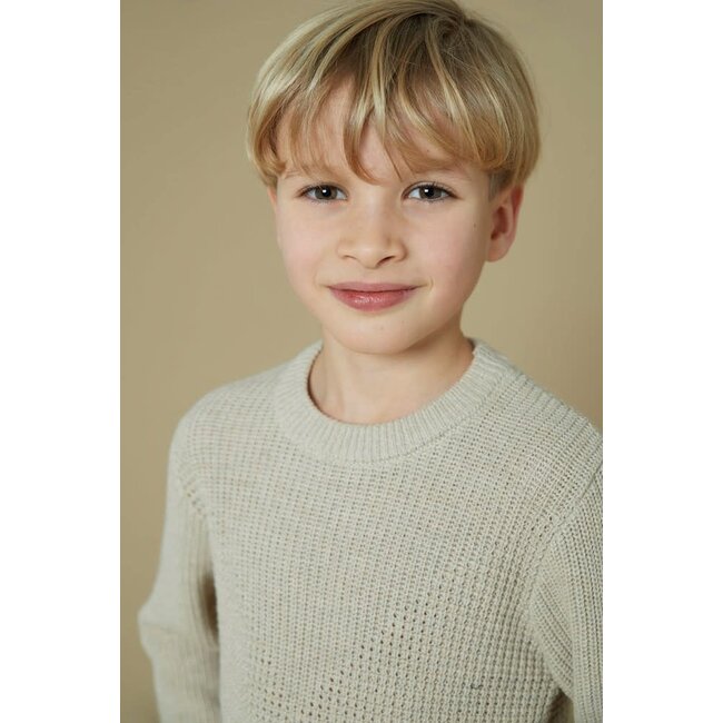 Sturdy - Sweater Gebreid Zand Melange - Couch Club