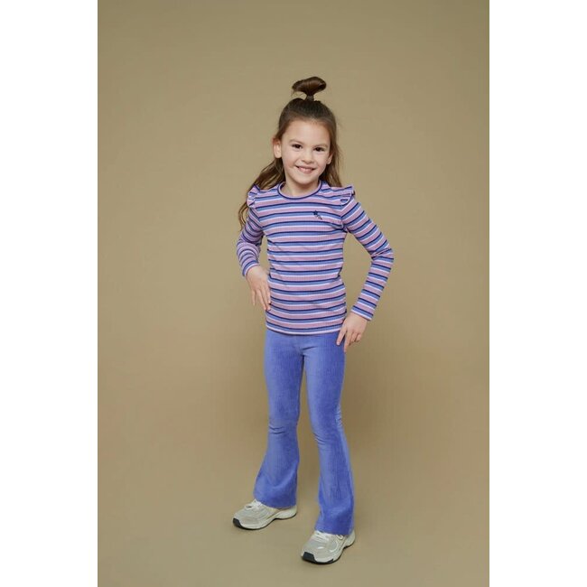 Jubel - Longsleeve Rib met Streep Violet - Wild Soul