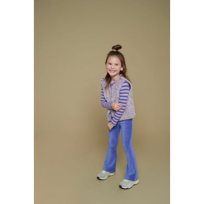 Jubel - Flared Broek Velours Rib Lavendel - Wild Soul