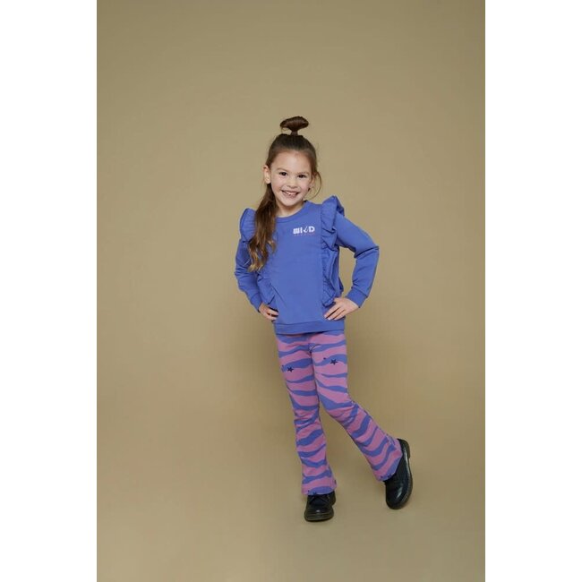 Jubel - Flared Broek AOP Violet - Wild Soul