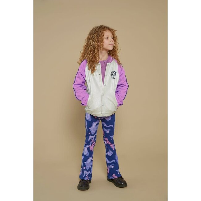 Jubel - Flared Broek AOP Indigo - Wild Soul