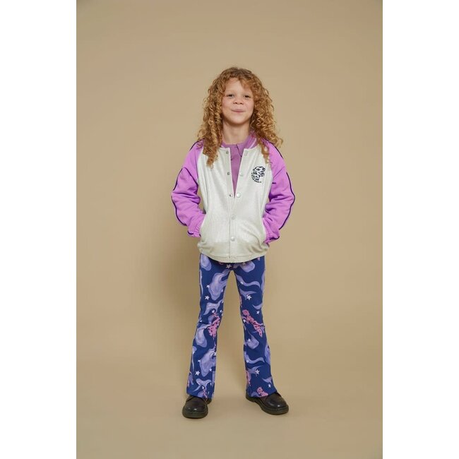 Jubel - Flared Broek AOP Indigo - Wild Soul