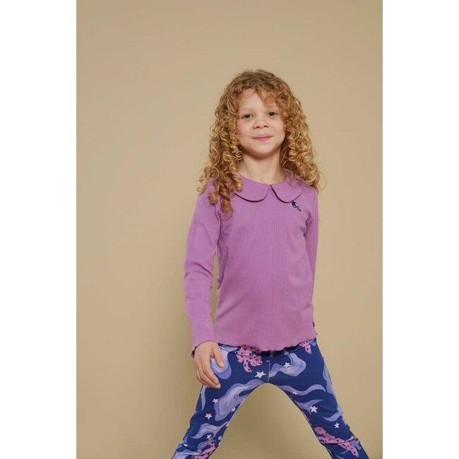 Jubel - Flared Broek AOP Indigo - Wild Soul