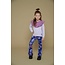 Jubel - Flared Broek AOP Indigo - Wild Soul