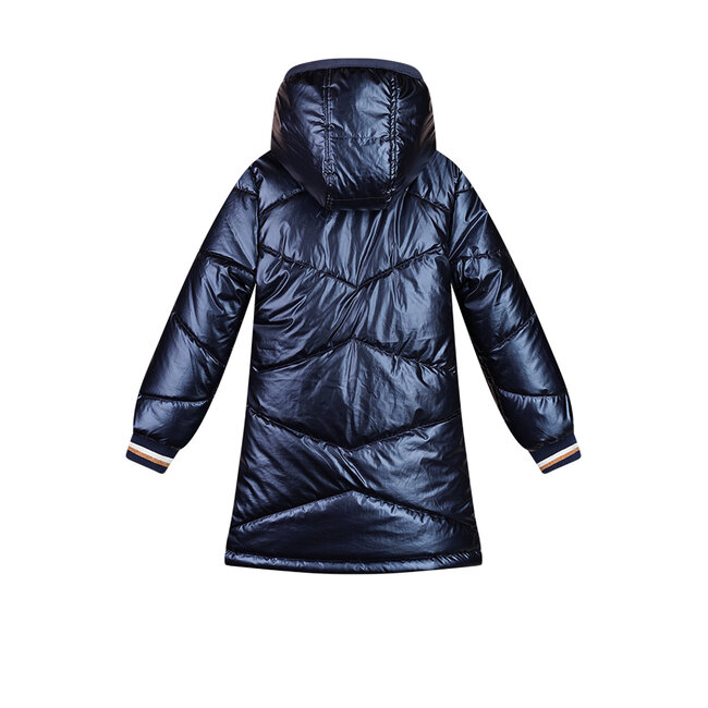 Moodstreet - Shiny Quilted Parka Jaira - Shiny Navy