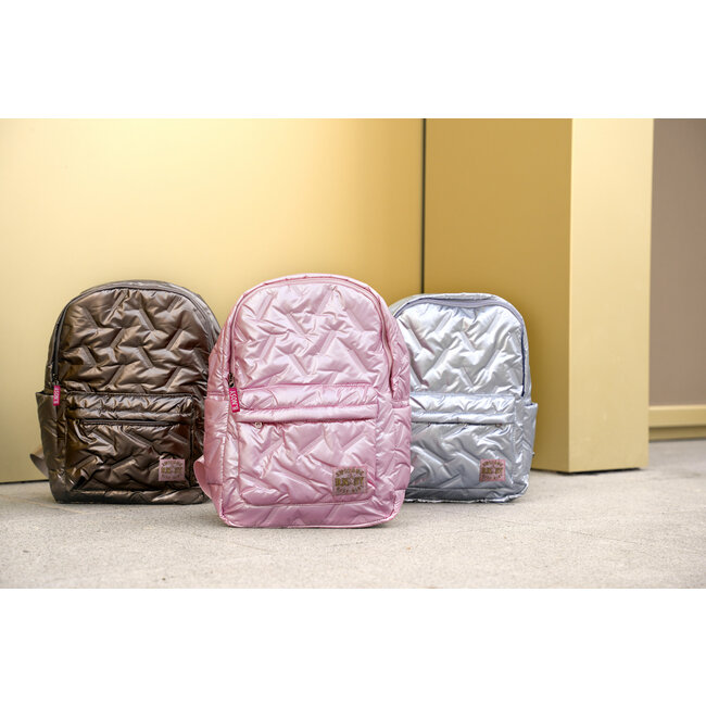 B.Nosy - Metallic Backpack - Light pink