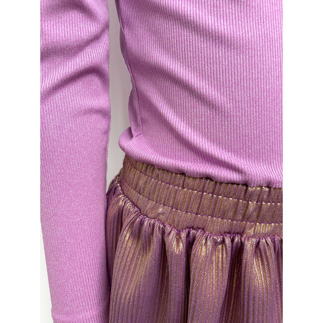 B.Nosy - Dress with Metallic Skirt Donia - Violet