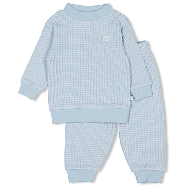 Feetje - Baby Pyjama Wafel - Babyblue