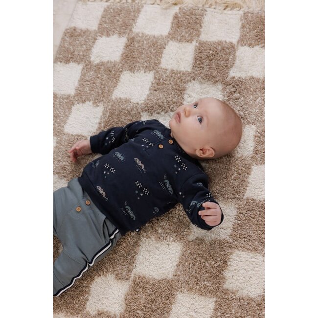 Feetje - Sweater AOP Marine - Let's Go!