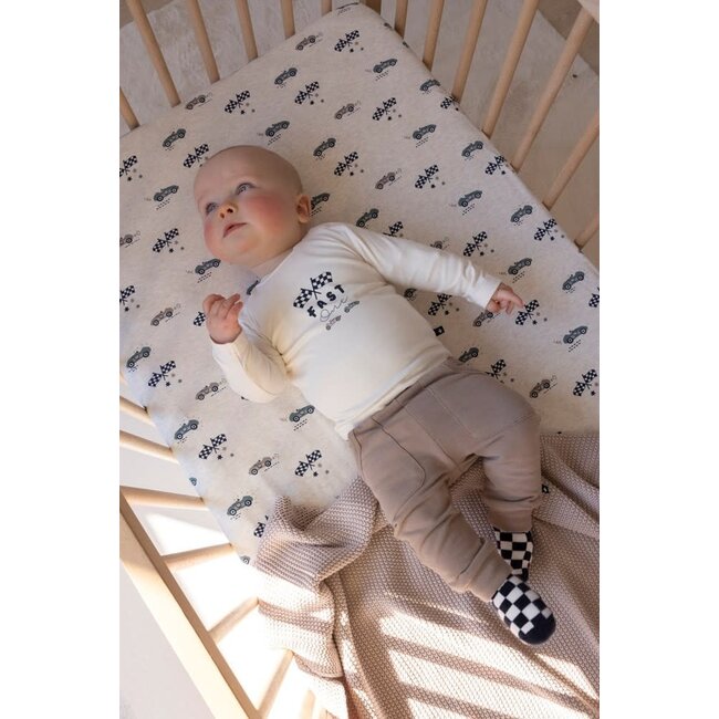 Feetje - Longsleeve Offwhite - Let's Go!