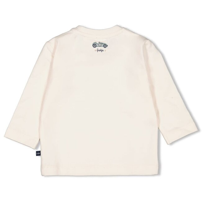 Feetje - Longsleeve Offwhite - Let's Go!