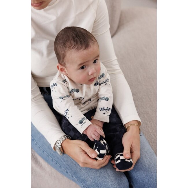 Feetje - Longsleeve AOP Offwhite Melange - Let's Go!