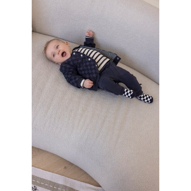 Feetje - Longsleeve Rib met Streep Marine - Let's Go!