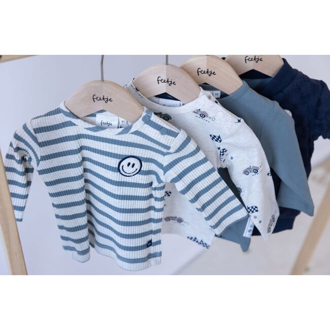 Feetje - Longsleeve Petrol - Let's Go!