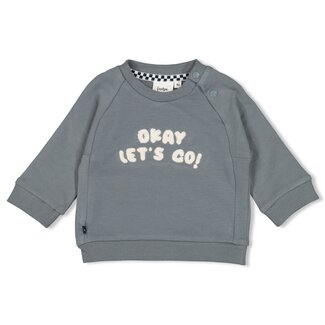 Feetje Feetje - Sweater Petrol - Let's Go!