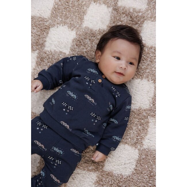 Feetje - Broek AOP Marine - Let's Go!