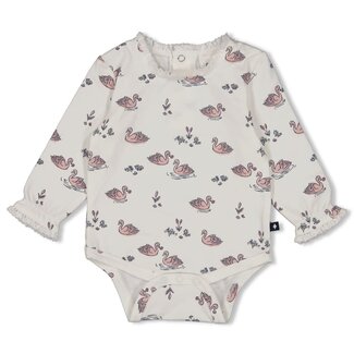 Feetje Feetje - Romper AOP Offwhite - Swanlake