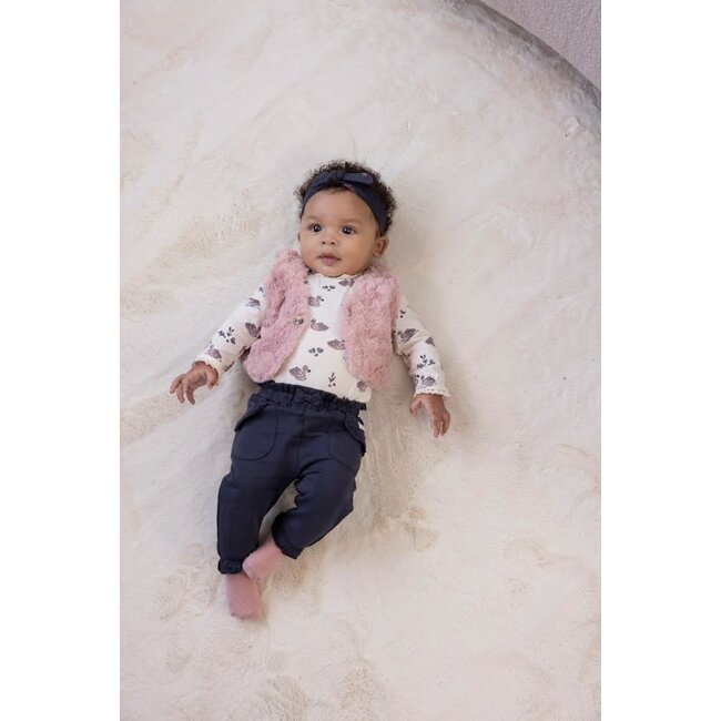 Feetje - Fake Fur Gilet Roze - Swanlake