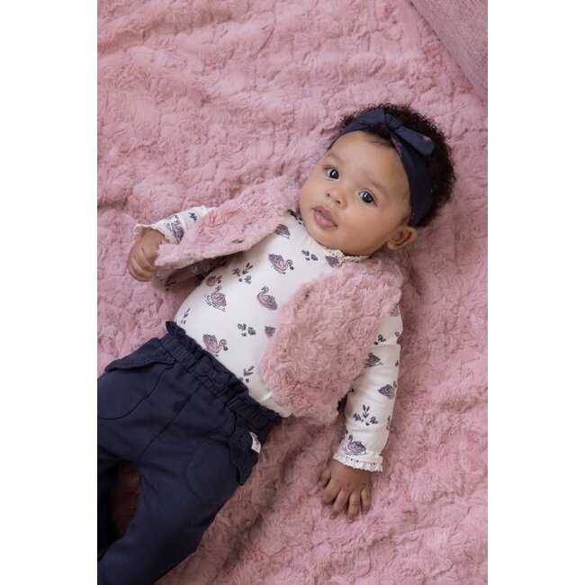 Feetje - Fake Fur Gilet Roze - Swanlake