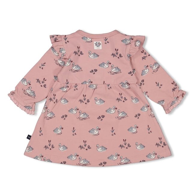 Feetje - Jurk AOP Roze - Swanlake