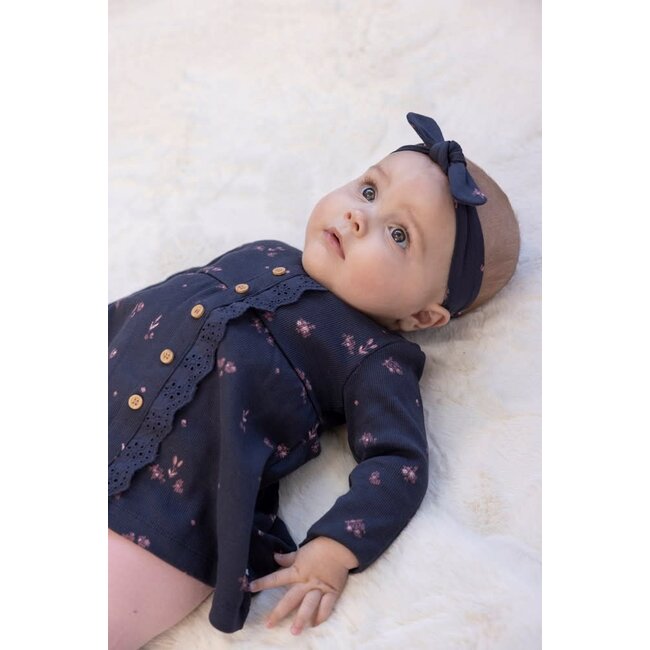 Feetje - Jurk Rib AOP Marine - Swanlake