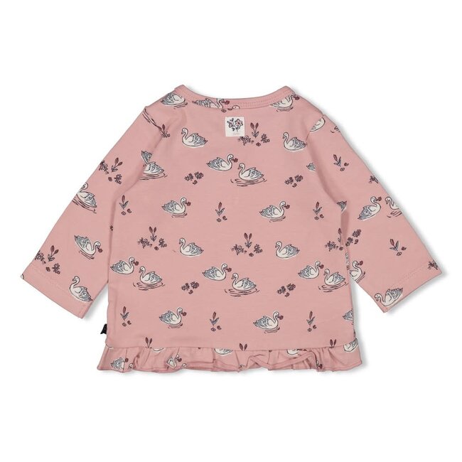 Feetje - Longsleeve AOP Roze - Swanlake