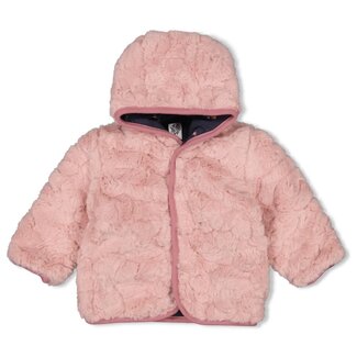Feetje Feetje - Omkeerbaar Fake Fur Jasje met Capuchon Roze - Swanlake