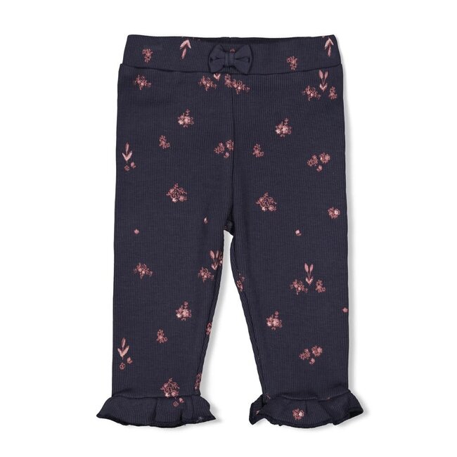 Feetje - Legging Rib AOP Marine - Swanlake