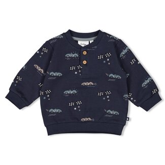 Feetje Feetje - Sweater AOP Marine - Let's Go!