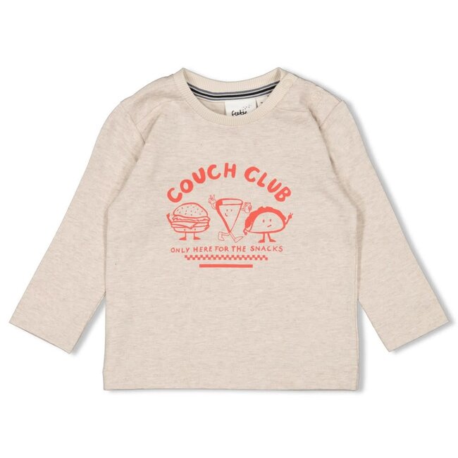 Feetje - Longsleeve Offwhite Melange - Couch Club
