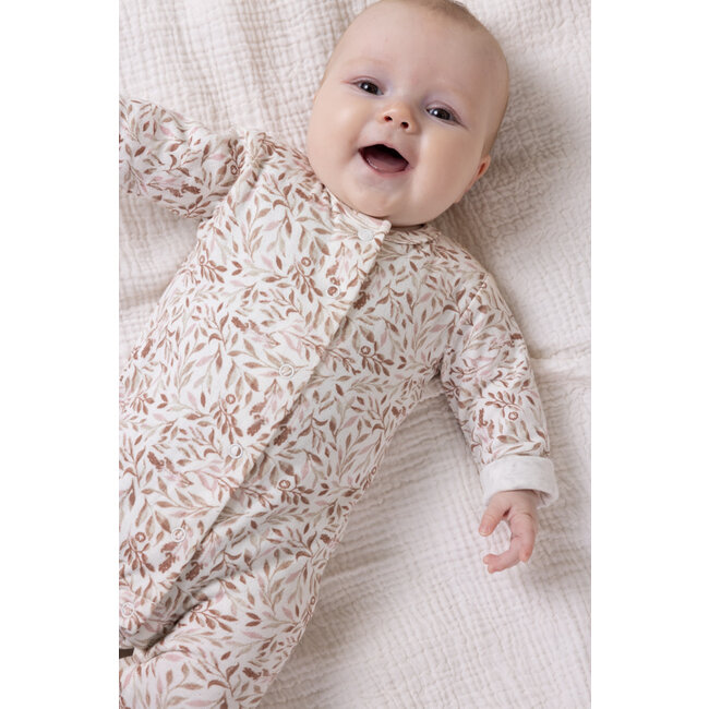 Petite Maison - Double Jersey Bodysuit Sawy - AOP Leaves