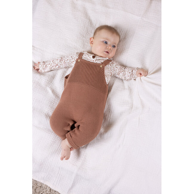 Petite Maison - Longsleeve with Ruffle Detail Kaya - AOP Leaves