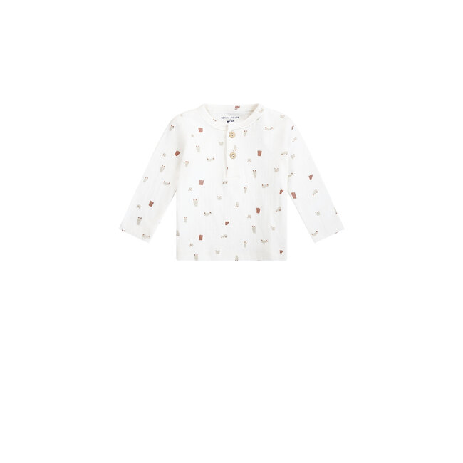 Petite Maison - Longsleeve with Placket Ko - AOP Cars