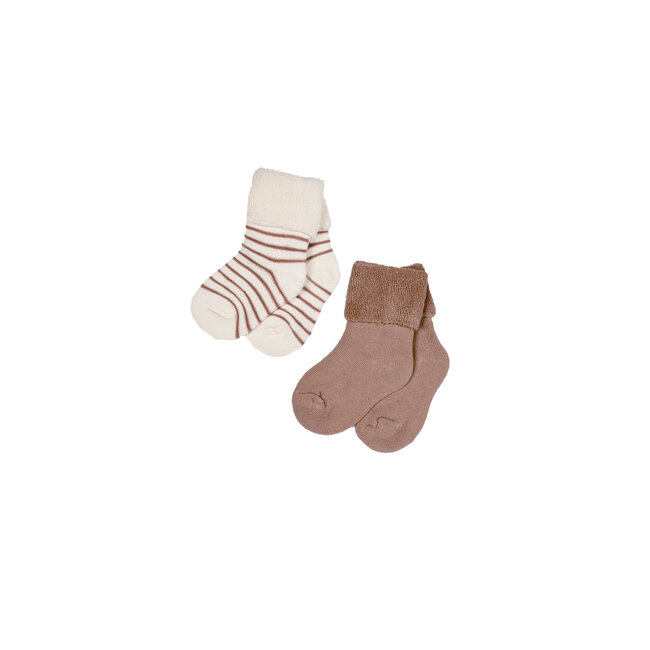 Petite Maison - 2-pack Terry Socks Rocks - Caramel