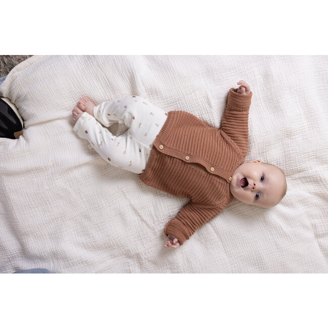 Petite Maison - Knitted Button Up Cardigan Kiki - Caramel