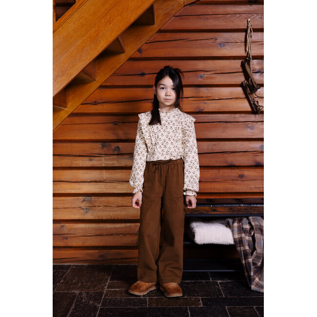 Levv - Shirt Verda - AOP White Flower