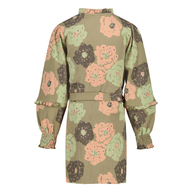 Quapi - Dress  Hailey - AOP Green Flower