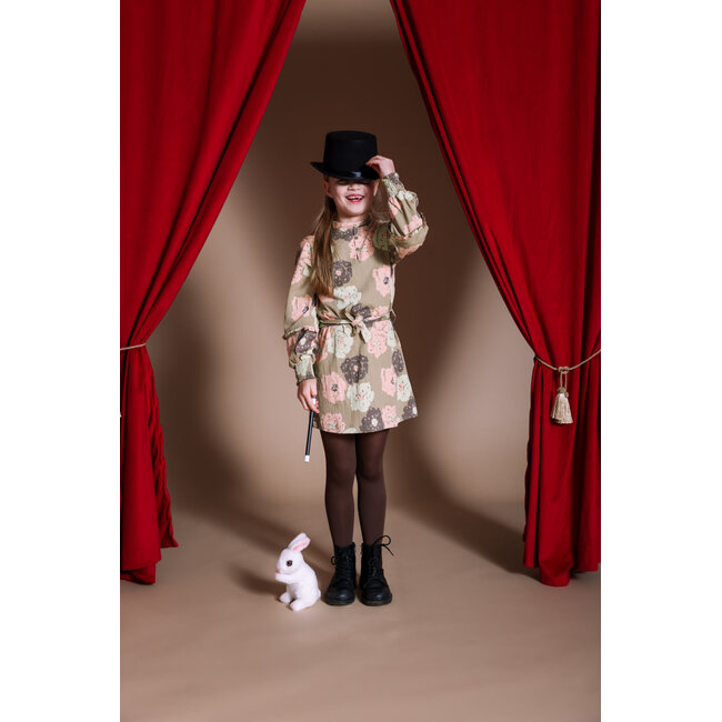 Quapi - Dress  Hailey - AOP Green Flower