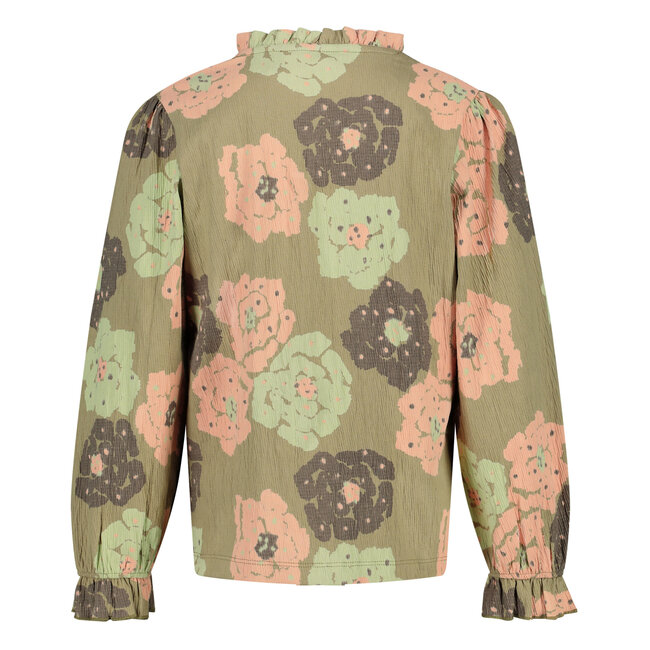 Quapi - Shirt  Hava - AOP Green Flower