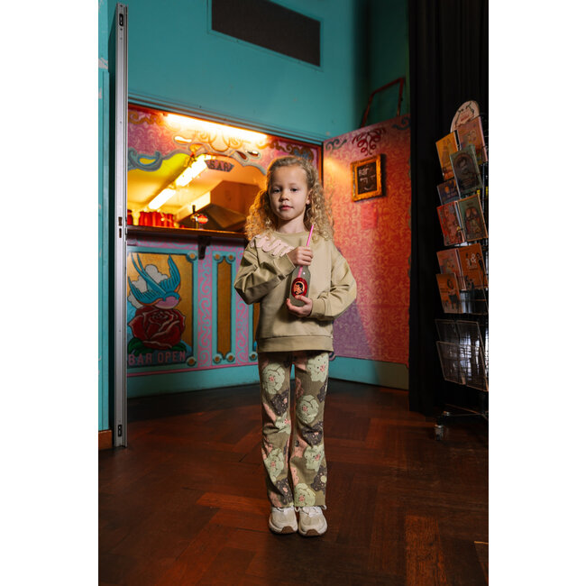 Quapi - Pants  Holt - AOP Green Flower