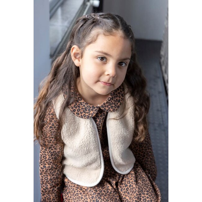 Jubel - Jurk AOP Bruin - Queen Of Hearts