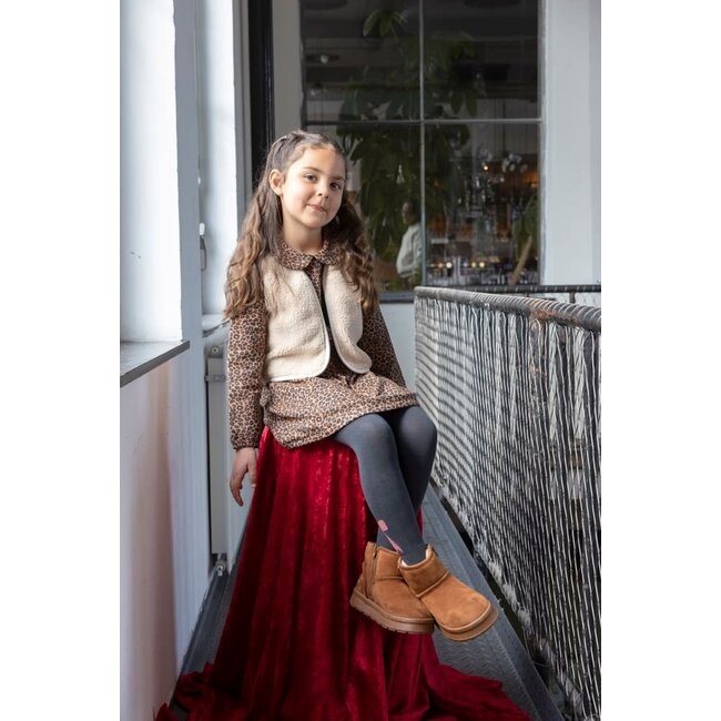 Jubel - Jurk AOP Bruin - Queen Of Hearts