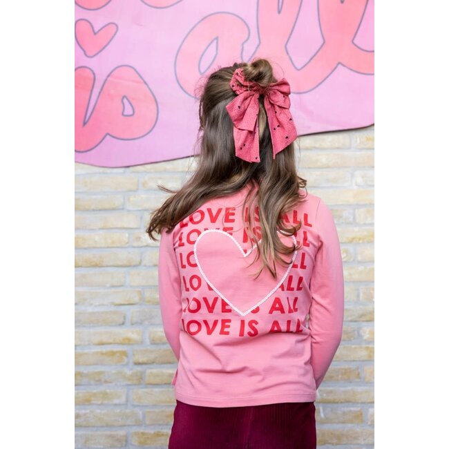 Jubel - Longsleeve Lichtroze - Queen Of Hearts