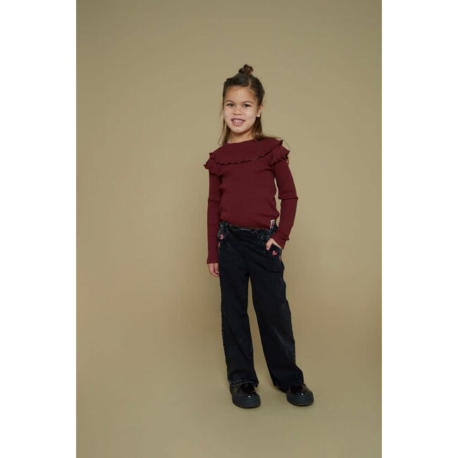 Jubel - Longsleeve Rib Bordeaux - Queen Of Hearts