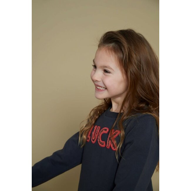 Jubel - Sweater Antraciet - Queen Of Hearts