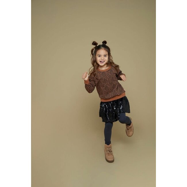 Jubel - Sweater AOP Bruin - Queen Of Hearts