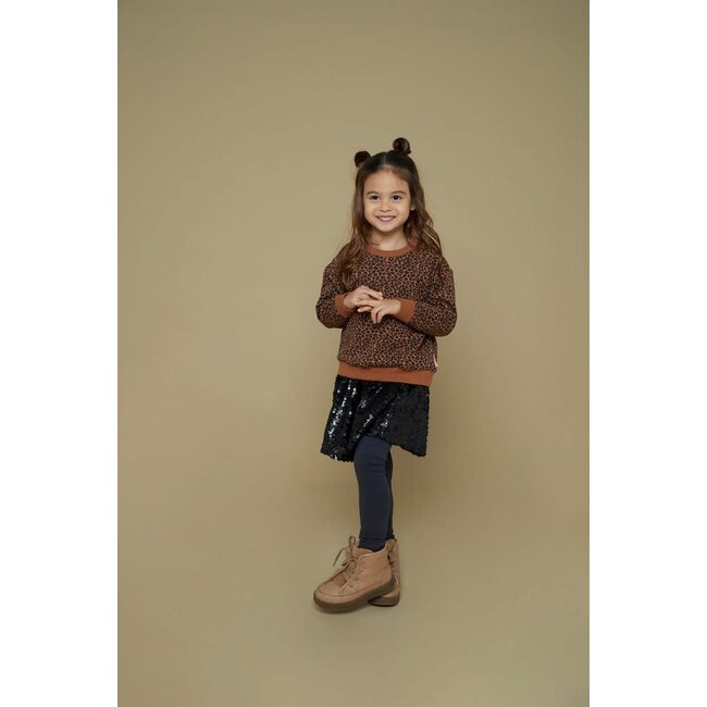 Jubel - Sweater AOP Bruin - Queen Of Hearts