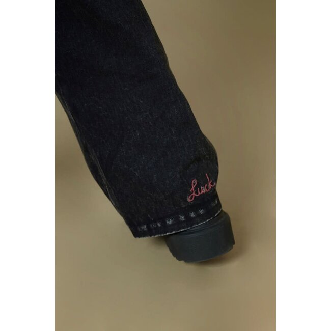 Jubel - Culotte Denim Look Antraciet - Queen Of Hearts